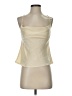 Glam 100% Polyester Ivory Sleeveless Top Size S - photo 1