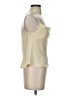 Glam 100% Polyester Ivory Sleeveless Top Size S - photo 4