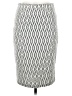 MNG Basics Chevron-herringbone Silver Casual Skirt Size M - photo 1