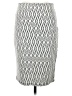 MNG Basics Chevron-herringbone Silver Casual Skirt Size M - photo 2