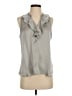 CAbi Gray Sleeveless Button-Down Shirt Size S - photo 1