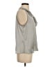 CAbi Gray Sleeveless Button-Down Shirt Size S - photo 4