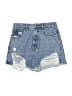 Zara 100% Baumwolle Blue Denim Shorts Size 6 - photo 1