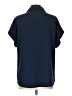 Gaharu 100% Polyester Blue Short Sleeve Blouse Size L - photo 2