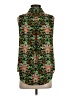 CAbi 100% Polyester Green Sleeveless Blouse Size S - photo 2