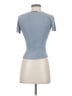 Tahari 100% Silk Blue Short Sleeve Silk Top Size P (petite) - photo 2