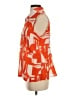 CAbi 100% Polyester Orange Sleeveless Blouse Size S - photo 5