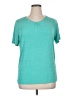 Jaclyn Smith Teal Short Sleeve Top Size XL - photo 1