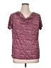 Jaclyn Smith Purple Short Sleeve Top Size XL - photo 1