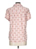 Croft & Barrow Print Pink Short Sleeve Blouse Size L (petite) - photo 2