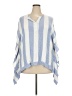 Karen Kane 100% Rayon Blue Poncho Size 3X - photo 1