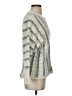 Maurices 100% Polyester Stripes Silver Pullover Sweater Size S - photo 4