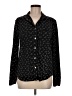 Sundance 100% Cotton Animal Print Black Long Sleeve Button-Down Shirt Size M - photo 1