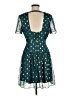 Francesca's 100% Polyester Polka Dots Teal Cocktail Dress Size M - photo 2