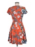 Bebop Print Orange Casual Dress Size M - photo 2