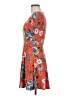 Bebop Print Orange Casual Dress Size M - photo 5
