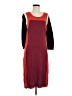 Evolution by Cyrus Color Block Burgundy Casual Dress Size M (estimated) - photo 1