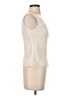 Ann Taylor 100% Polyester Ivory Sleeveless Blouse Size 2 - photo 4
