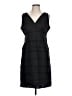 Talbots 100% Linen Solid Black Cocktail Dress Size 12 - photo 1
