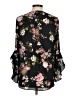 Grace Floral Black 3/4 Sleeve Blouse Size M - photo 2