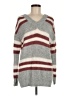 No Comment 100% Acrylic Stripes Gray Pullover Sweater Size M - photo 1