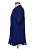 Vince. 100% Silk Blue Short Sleeve Silk Top Size S - photo 5