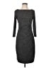 Chaps Solid Gray Casual Dress Size S - photo 1