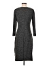 Chaps Solid Gray Casual Dress Size S - photo 2