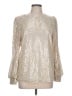 Unbranded Silver Long Sleeve Blouse Size L - photo 1