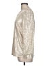 Unbranded Silver Long Sleeve Blouse Size L - photo 5