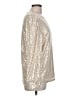 Unbranded Silver Long Sleeve Blouse Size L - photo 4