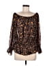 Lulus 100% Polyester Black 3/4 Sleeve Blouse Size M - photo 1