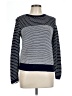 Ann Taylor LOFT 100% Cotton Stripes Blue Pullover Sweater Size L - photo 1