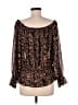 Lulus 100% Polyester Black 3/4 Sleeve Blouse Size M - photo 2