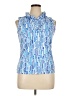 J. McLaughlin Blue Sleeveless Blouse Size XL - photo 1