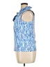 J. McLaughlin Blue Sleeveless Blouse Size XL - photo 5
