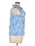 J. McLaughlin Blue Sleeveless Blouse Size XL - photo 4