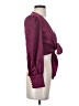 WAYF Burgundy 3/4 Sleeve Blouse Size S - photo 4