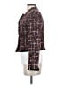 Aqua 100% Polyester Tweed Burgundy Long Sleeve Top Size S - photo 5