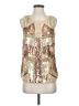 Antonio Melani 100% Polyester Gold Sleeveless Blouse Size S - photo 1