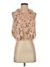 Zara 100% Polyester Tan Sleeveless Top Size XS - photo 1