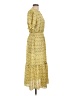 Max Studio 100% Polyester Yellow Casual Dress Size L - photo 4