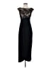 Connected Apparel 100% Polyester Black Cocktail Dress Size 4 (petite) - photo 1
