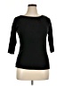 Zara Basic Black 3/4 Sleeve T-Shirt Size XL - photo 1