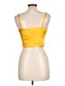 Forever 21 100% Polyester Yellow Sleeveless Top Size L - photo 2