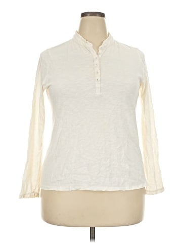 Merona Long Sleeve Henley (view 1)