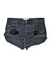 One 100% Cotton Hearts Black Denim Shorts Size 24 waist - photo 1