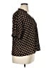 Sanctuary 100% Polyester Polka Dots Black Short Sleeve Blouse Size XL - photo 4
