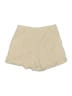 Shein 100% Polyester Solid Tan Khaki Shorts Size 4 - photo 2