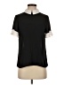 CeCe Black Short Sleeve Blouse Size XS - photo 1